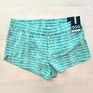 DSG Running Shorts Midrise Lightweight Elastic Waist Green, Large, NWT